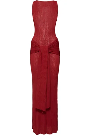 AYA MUSE Sponde Knitted Viscose Blend Long Dress