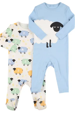 Stella McCartney Set Of 2 Organic Cotton Jersey Rompers