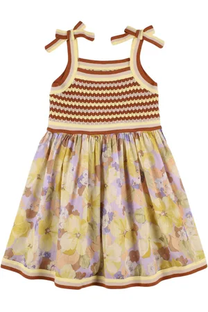 ZIMMERMANN Printed Cotton Knit Dress