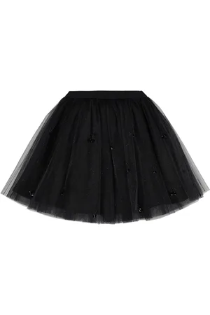 BONPOINT Pleated Poly Tulle Skirt