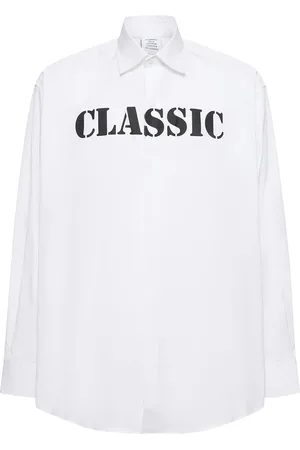 Vetements Classic Shirt Print Cotton Poplin Shirt