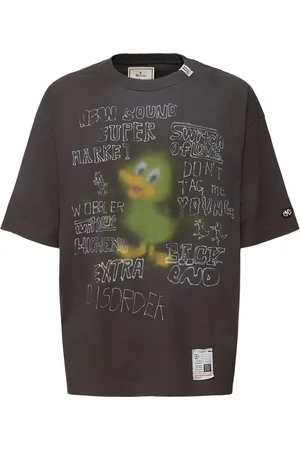 MIHARA YASUHIRO Distressed Cotton Jersey T-shirt