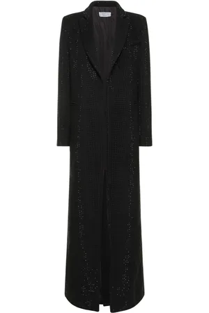 GIUSEPPE DI MORABITO Embellished Wool Blend Long Coat