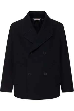 VALENTINO Textured Wool Peacot