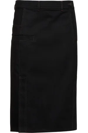 LEMAIRE Straight Cotton Midi Skirt