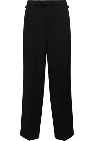 Ami Wool Blend Twill Wide Pants