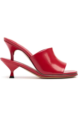 Jacquemus 100mm Les Doubles Leather Mules