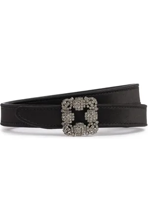 Manolo Blahnik 20mm Hangisi Satin Belt
