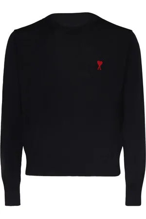 Ami Logo Wool Crewneck Sweater