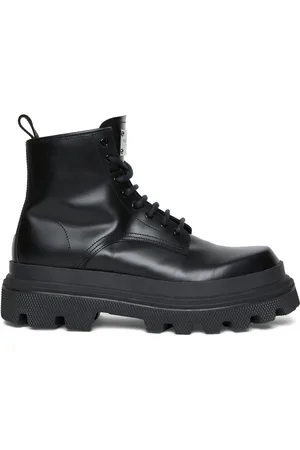 Dolce & Gabbana Leather Combat Boots