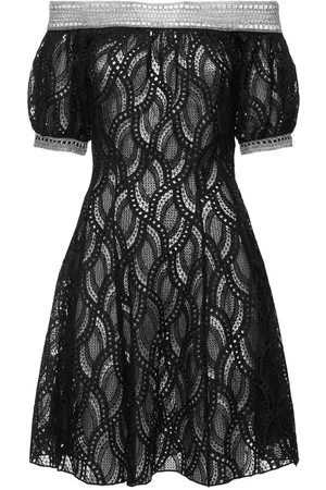 ERMANNO SCERVINO Crochet Off-the-shoulder Mini Dress