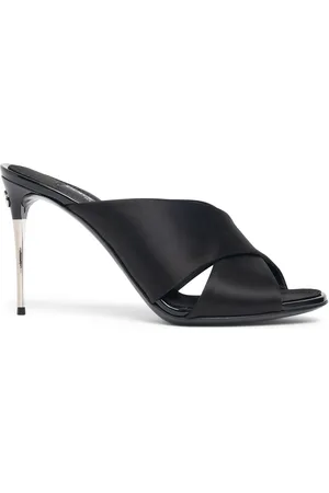 Dolce & Gabbana 85mm Keira Satin Mules