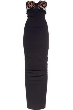 Dolce & Gabbana Stretch Jersey Strapless Long Dress