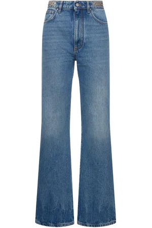 Paco rabanne Embellished Denim Flared Jeans