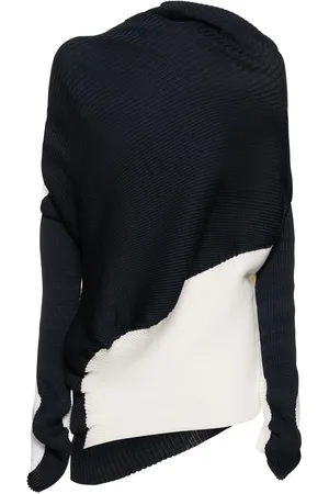Issey Miyake Satin Jersey Turtleneck L/s Top