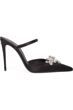 Dolce & Gabbana 105mm Lollo Satin Mules