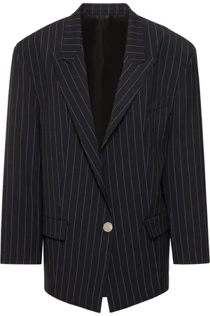 The Attico Glen Pinstriped Wool Blazer