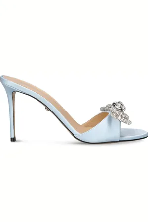 Mach & Mach 95mm Double Bow Satin Mules