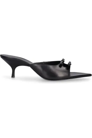Gia Borghini 35mm Blanche Leather Sandals Mules