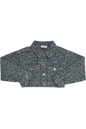 Marc Jacobs Cotton Denim Jacquard Cropped Jacket