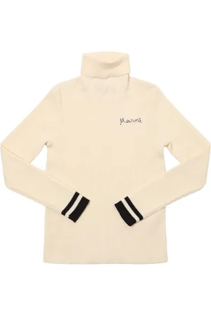 Marni Cotton Blend Knit Turtleneck Sweater