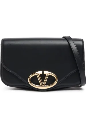 VALENTINO GARAVANI Small Logo Leather Shoulder Bag