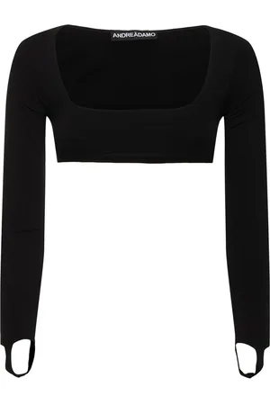 ANDREADAMO Sculpting Jersey Crop Top