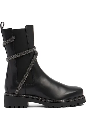 RENE CAOVILLA 40mm Cleo Leather Chelsea Boots