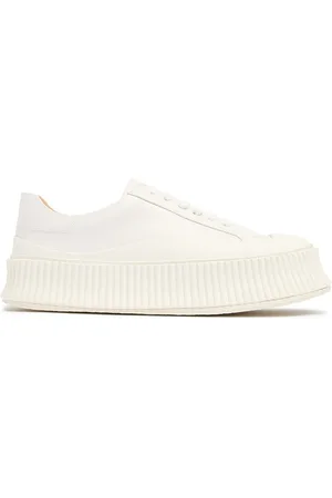 Jil Sander 40mm Vulcanized Leather Sneakers
