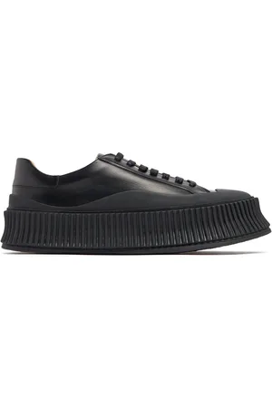 Jil Sander 40mm Vulcanized Leather Sneakers