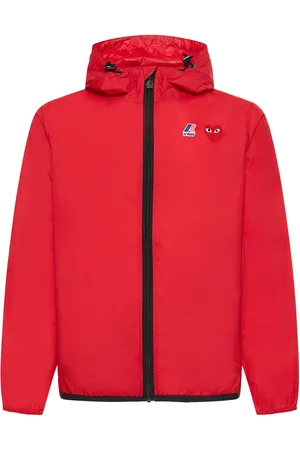 Comme des Garçons K-way Cdg Play Logo Nylon Zip Jacket