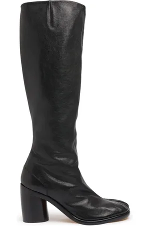 Maison Margiela 80mm Tabi Vintage Leather Tall Boots