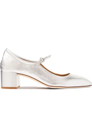 Aeyde 45mm Aline Laminated Leather Pumps