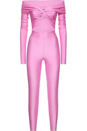 The Andamane Kendall Shiny Stretch Lycra Jumpsuit