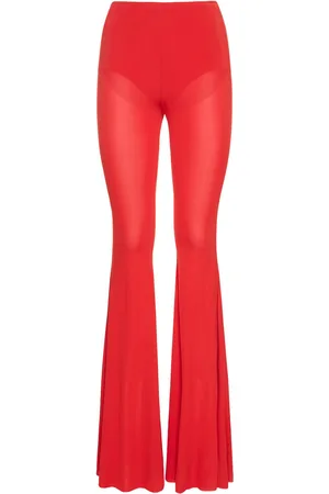 GIUSEPPE DI MORABITO Stretch Viscose Jersey Flared Pants