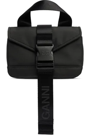Ganni Mini Satchel Recycled Tech Shoulder Bag