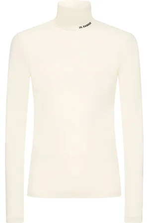 Jil Sander Wool Jersey Turtleneck T-shirt