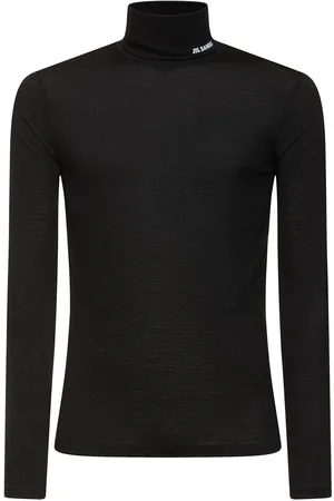 Jil Sander Wool Jersey Turtleneck T-shirt