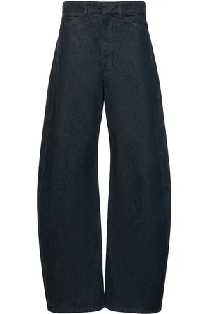 LEMAIRE High Waist Curved Cotton Jeans