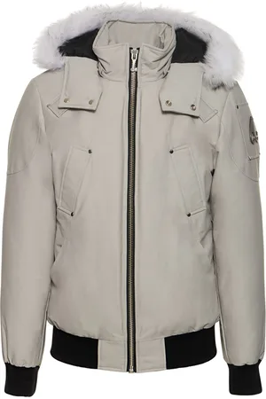 Moose Knuckles Ballistic Cotton Down Bomber W/ Fur Trim