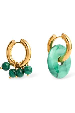 Timeless Pearly Beads & Disc Mismatched Earrings