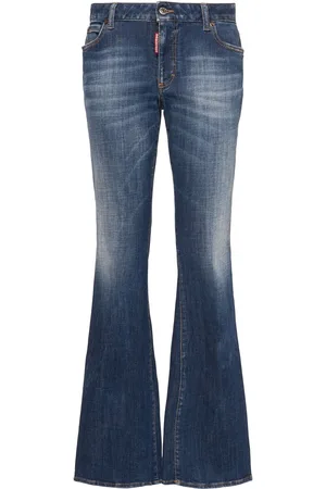 Dsquared2 Medium Waist Denim Flared Jeans