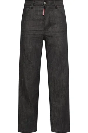 Dsquared2 Boston High Rise Denim Straight Jeans
