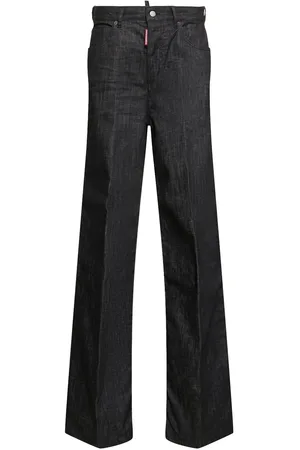 Dsquared2 Traveller Mid Rise Denim Wide Jeans