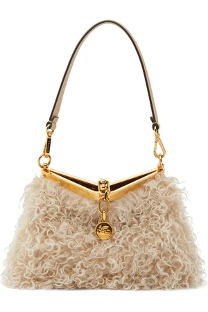 Etro Small Vela Mohair Blend Shoulder Bag
