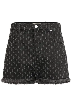 Isabel Marant Lesia Cotton Denim Shorts