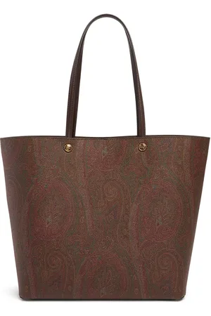 Etro Xl Cotton Blend Tote Bag