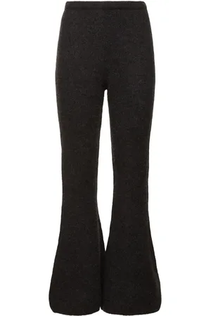 The Row Gregori Cashmere Knit Flared Pants