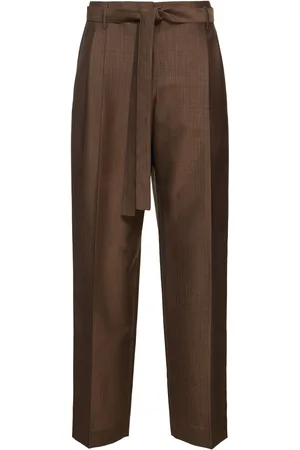 The Row Lonan Mohair & Wool Wide Pants