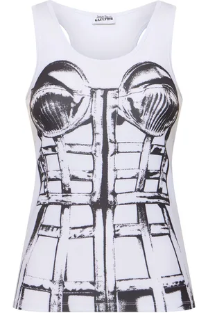 Jean Paul Gaultier Printed Jersey Top